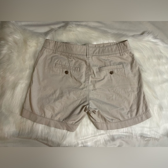 Sonoma Khaki Chino Shorts Mid Rise Waist Flat Front - Picture 4 of 6